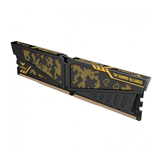 Team T-Force Vulcan Tuf Gaming Alliance 16Gb (1X16Gb) 3600Mhz Cl18 Ddr4 Gaming Ram (Tltyd416G3600Hc18J01)