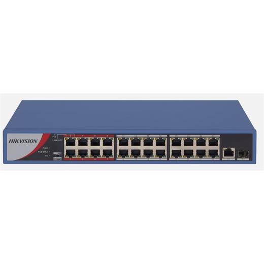 HIKVISION DS-3E0326P-E/M(B) 24xFE+1xGE-1GE/SPF YÖNETİLEMEZ 240W POE SWITCH