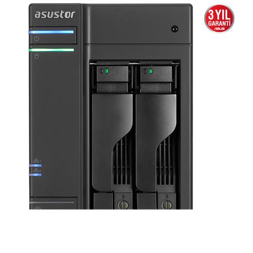 ASUSTOR AS6602T 2 YUVALI 4GB NAS DEPOLAMA ÜNİTESİ