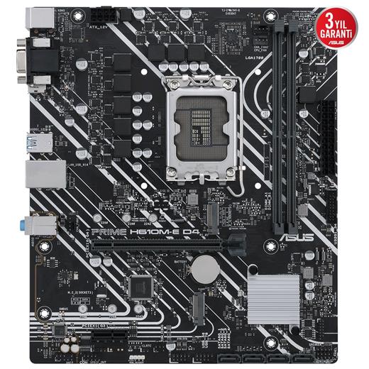ASUS PRIME H610M-E D4 DDR4 3200(OC) VGA HDMI DP M.2 mATX 1700p