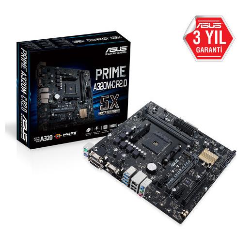 ASUS PRIME A320M-C R2.0 DDR4 3200Mhz M.2 HDMI SATA AM4 mATX