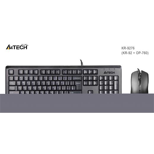 A4 TECH KR-9276 Q USB STANDART KLAVYE+OPTİK MOUSE