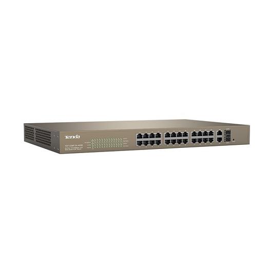 TENDA TEF1226P 24 PORT 10/100 24 PORT POE WEB YÖNETİLEBİLİR SWITCH 2GE+1SFP (410W)