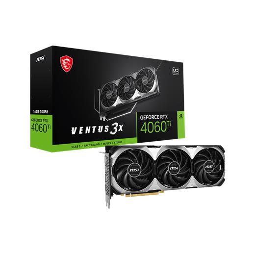 MSI GEFORCE RTX 4060 TI VENTUS 3X 16GB GDDR6 128BIT