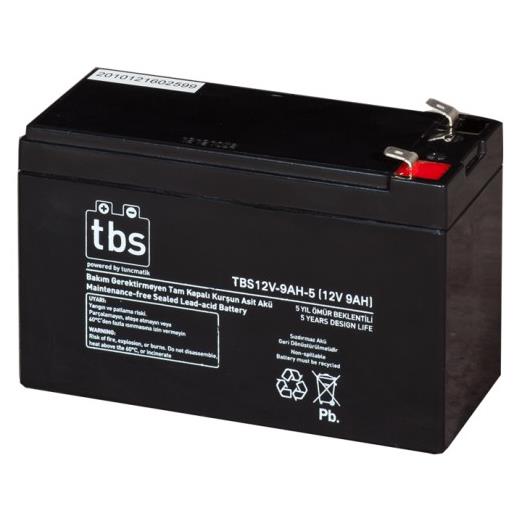 TUNÇMATİK TBS 12 VOLT 9 AH AKÜ TSK1455