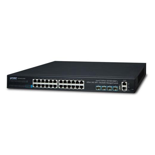 Pl-Sgs-6341-24T4X Layer 3 Stack Edilebilir Yönetilebilir Switch (Layer 3 Stackable Managed Switch)≪Br≫
24 X 10/100/1000Base-T Port≪Br≫
4 X 10Gbase-Sr/Lr Sfp+ Yuva (1000Base-Sx/Lx/Bx Sfp İle Uyumlu) (Port-25 İle Port-28 Arası)≪Br≫