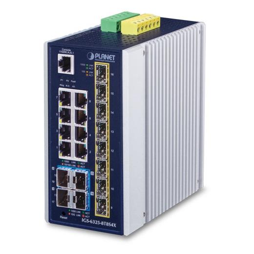 Pl-Igs-6325-8T8S4X Endüstriyel Tip Yönetilebilir Ethernet Switch (Industrial Managed Ethernet Switch)≪Br≫
L3 (Static, Ospf Routing)≪Br≫
8-Port 10/100/1000T≪Br≫
8-Port 100/1000/2500Base-X Sfp Yuva (Port-9 İle Port-16 Arası)≪Br