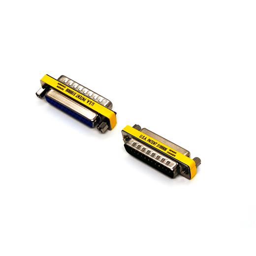 Bc-Ser-Adp-Db25-Mf Beek Mini Gender Changer, Db25 Dişi ≪-≫ Db25 Erkek