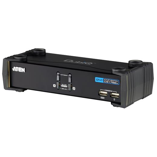 Aten-Cs1762A 2 Port'Lu Usb 2.0 Dvı Kvmp™ Switch + 2 Port'Lu Usb (2.0) Hub, Masaüstü Tip, Kvm Bağlantı Kablosu Ürün Beraberinde Gelmektedir 