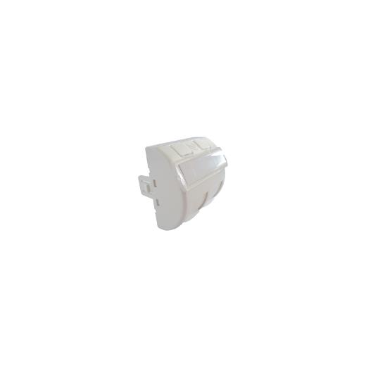 Br-Mmcanglgd45002 Keystone Jack Takmak İçin 2 Port'Lu Açılı Modül, 45 X 45Mm (Angled Snap-In-Jack Module 45 X 45Mm Double Port) 
