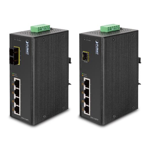 Pl-Isw-514Ptf Endüstriyel Tip Yönetilemeyen Poe Switch (Industrial Unmanaged Poe Switch)≪Br≫
4-Port 10/100Base-Tx Ieee 802.3Af Poe Injector (Port Başına 15.4 Watt) (Poe Güç Bütçesi Maks. 60 Watt)≪Br≫
1-Port 100Base-Fx Sfp Yuva ≪Br&G
