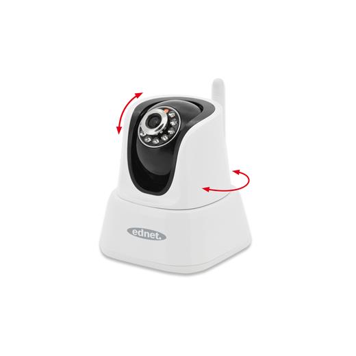 Ed-87241 Ednet Move Gece &Amp; Gündüz İç Mekan Ip Kamera, Wireless 11N, Hareketli Kafa, Infrared Özellik, 640 X 480 Piksel