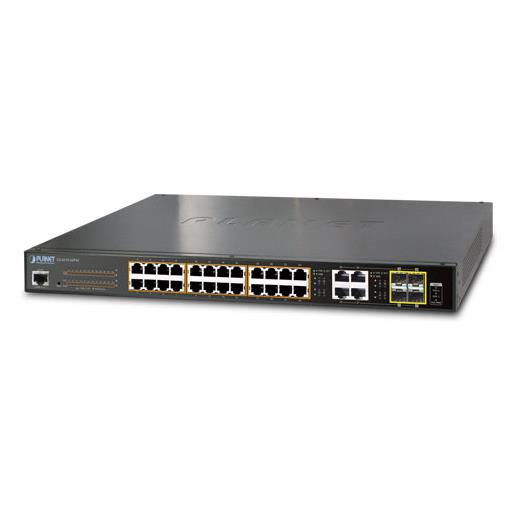 Pl-Gs-4210-24Pl4C Yönetilebilir Gigabit Poe Switch (Managed Gigabit Poe Switch)≪Br≫
24-Port 10/100/1000Base-T Ieee 802.3At/Af Poe+ Injector (Port 1 İle Port-24 Arası) (Port Başına 30.8 Watt) (Poe Güç Bütçesi Maks. 430 Watt)≪Br≫
4 X 100