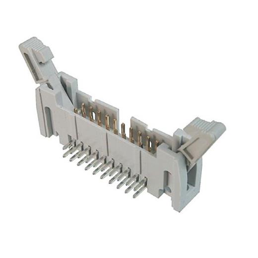 Awh 14A-0202 Pcb Konnektör, 14 Pin Erkek, Kilitli 90 Derece 