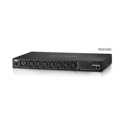 Aten-Pe8208G Eco  Pdu/Power Distribution Unit (Elektrik Güç Dağıtım Ünitesi), 7 X Iec320 C13 10A Maksimum + 1 X Iec320 C19 16A Maksimum, 1U Form
