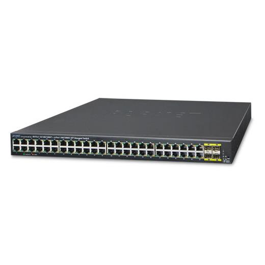 Pl-Gs-4210-48T4S Yönetilebilir Gigabit Switch (Managed Gigabit Switch)≪Br≫
48-Port 10/100/1000Base-T≪Br≫
4-Port 100/1000Base-X Sfp Yuva≪Br≫
1 X Konsol Port