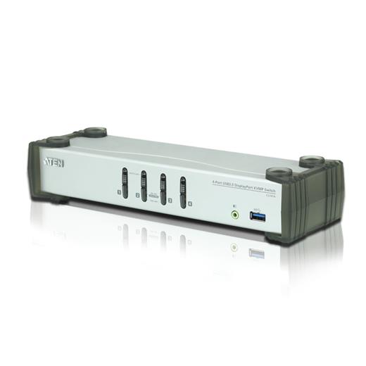 Aten-Cs1914 4-Port Usb 3.0 Displayport Kvmp™(Keyboard/Video Monitor/Mouse) Periferi (Çevre Cihazlarla (Usb) Bağlantı Kurabilir) Switch, Displayport 1.1 Uyumlu, Usb 3.0 (Usb 3.1 Gen 1) Hub Özelliğine Sahip
