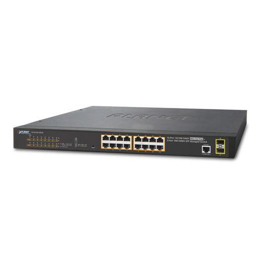 Pl-Gs-4210-16P2S Yönetilebilir Gigabit Switch (Managed Gigabit Switch)≪Br≫
16-Port 10/100/1000T 802.3At/Af Poe+ Injector (Port Başına 30.8 Watt) (Poe Güç Bütçesi Maks. 220 Watt)≪Br≫
2-Port 100/1000Base-X Mini-Gbıc/Sfp Yuva≪Br≫
1