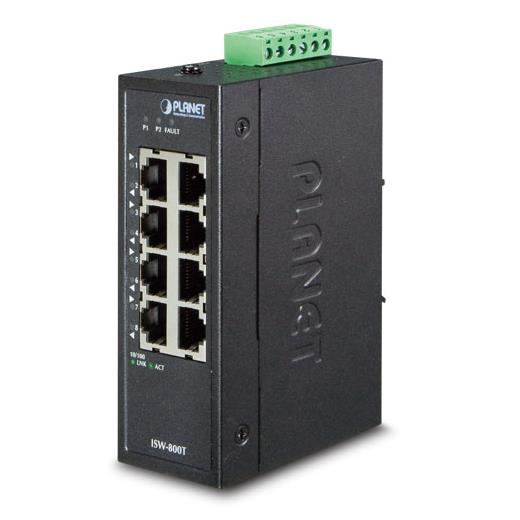 Pl-Isw-800T Endüstriyel Tip Yönetilemeyen Kompakt Ethernet Switch (Industrial Unmanaged Ethernet Switch)≪Br≫
8-Port 10/100Base-Tx ≪Br≫
Ip30, 40~75 Derece C