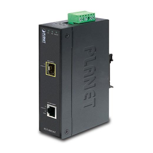 Pl-Igt-805At Endüstriyel  Tip Media Converter≪Br≫
10/100/1000Base-T ≪-≫ 100/1000Base-X Sfp≪Br≫
Industrial 10/100/1000Base-T To 100/1000Base-X Sfp Media Converter