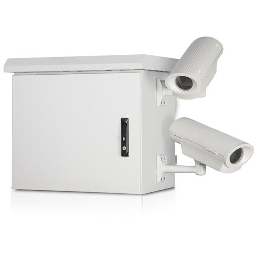 F-Form-Mbs-9U450 9U 600X450 Ip66 Çift Cidarlı Ip66 Direk Tipi Mobese Kabinet