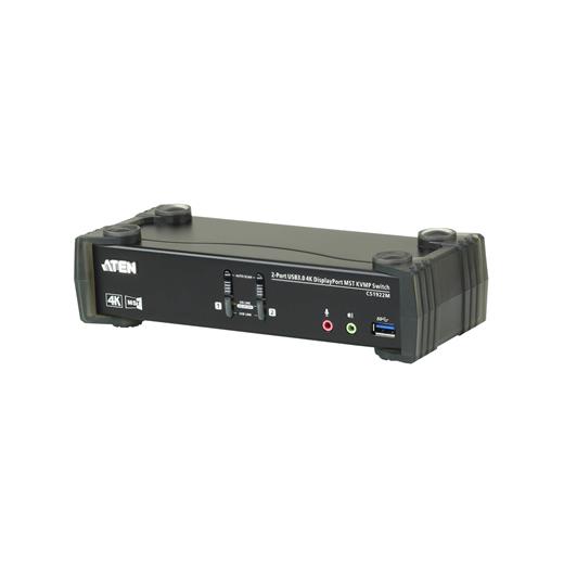 Aten-Cs1922M 2-Port Usb 3.0 4K Displayport Mst Kvmp™(Keyboard/Video Monitor/Mouse) Periferi (Çevre Cihazlarla (Usb) Bağlantı Kurabilir) Switch, Displayport 1.2 Uyumlu, Usb 3.0 (Usb 3.1 Gen 1) Hub Özelliğine Sahip (Kablolar Dahil) 