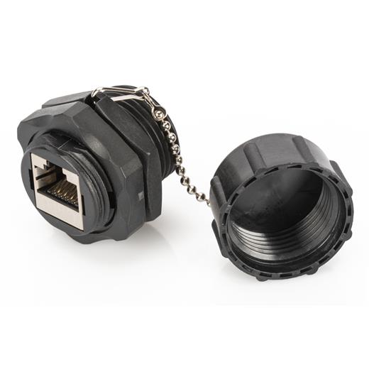 Dn-Ind-C6-C Cat 6 Stp Endüstriyel Bulkhead* Coupler, Ip67, Toza Karşı Koruma Kapaklı≪Br≫
* Su/Hava/Çamur Geçmesini Önleyen Perde Görevini Üstlenen Parça≪Br≫
Cat 6 Stp Industrial Bulkhead* Coupler