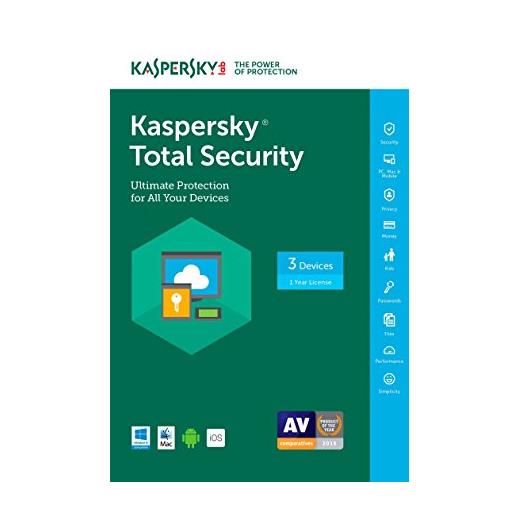KASPERSKY TOTAL SECURITY 3 KULLANICI 1 YIL
