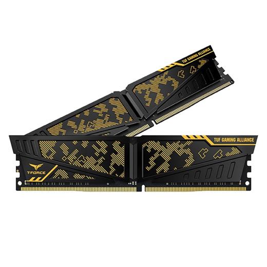 Team T-Force Vulcan Tuf Gaming Alliance 16Gb (2X8Gb) 3600Mhz Cl18 Ddr4 Gaming Ram (Tltyd416G3600Hc18Jdc01)