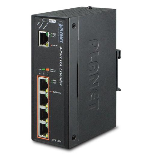Pl-Ipoe-E174 1-Port Ultra Poe To 4-Port 802.3Af/At Gigabit Poe Extender