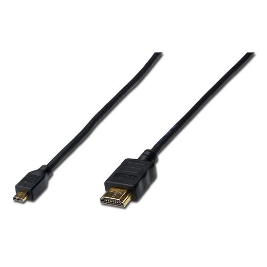 Ak-330109-010-S Hdmı High Speed With Ethernet Bağlantı Kablosu (Hdmı 1.4), 2160P, 4K, Hdmı Tip D (Mikro) Erkek - Hdmı Tip A Erkek, 1 Metre, Cu, Awg30, 3X Zırhlı, Ul, Altın Kaplama, Siyah Renk