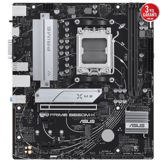 Asus Prıme B650M-K Ddr5 6400+(Oc) Hdmı Vga M.2 Am5 