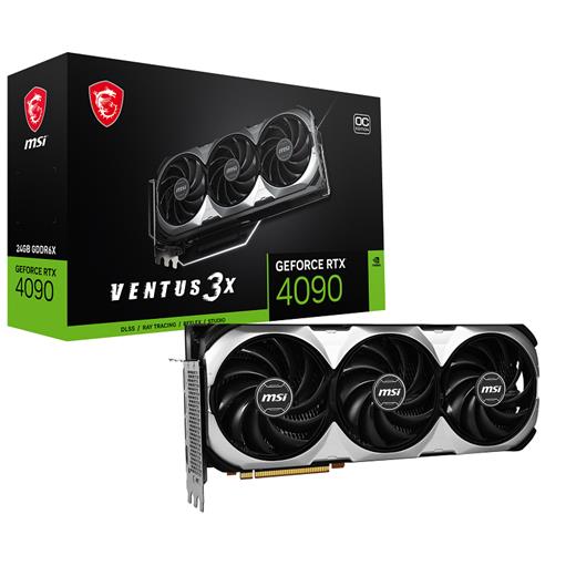 Msı Geforce Rtx 4090 Ventus 3X 24G Oc Gddr6X 24Gb Hdmı Dp 384Bıt