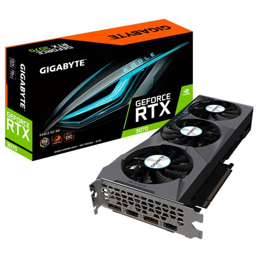 Gıgabyte  Gv-N3070Eagle Rtx 3070 Eagle Oc 8Gb Hdmı Dp 256Bıt