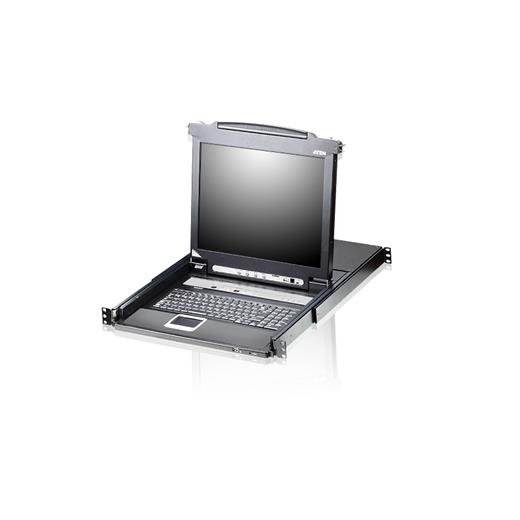 Aten-Cl5708Nt Sürgülü Kasaya Sahip, 19&Quot; Arkadan Aydınlatmalı Lcd Ekran, Touchpad’İ Ve Türkçe Klavye'Si Bulunan 8 Port Ps/2-Usb Kvmp™ (Periferi/ Çevre Cihazlarla (Usb) Bağlantı Kurabilir) Switch, İlave Konsol Girişli≪Br≫
8-Port Ps/2-