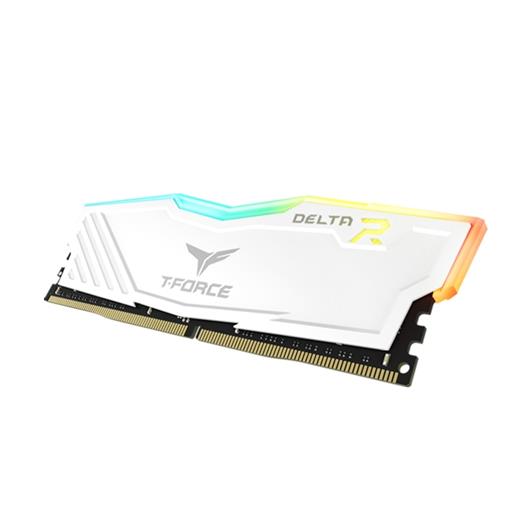 Team T-Force Delta Rgb White 8Gb (1X8Gb) 3600Mhz Cl18 Ddr4 Gaming Ram (Tf4D48G3600Hc18J01)