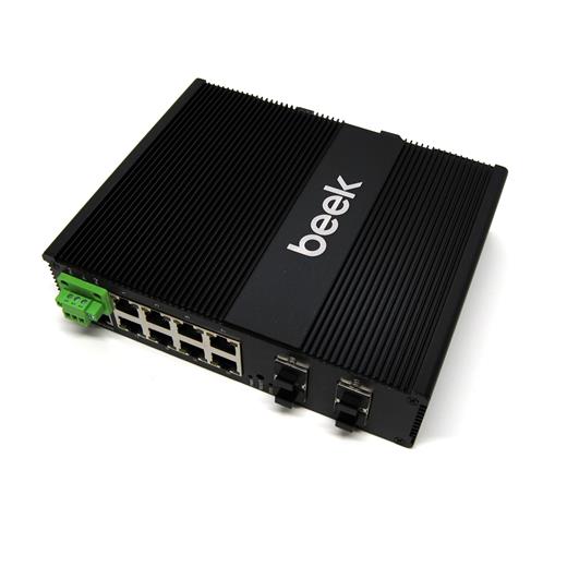Bn-Isw-3084Px Beek Yönetilebilir L2+ 10G Endüstriyel Poe Switch≪Br≫
8 X 10/100/1000T≪Br≫
4 X 1/10G Sfp+≪Br≫
Poe Güç Bütçesi: 240W≪Br≫
Din-Ray Montajına Uygun≪Br≫
Beek Managed L2 Industrial Poe Switch, 8 X 10/100/10