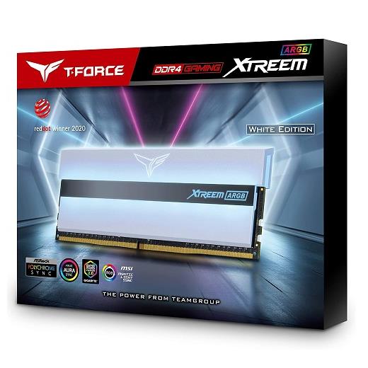 16 Gb Ddr4 4000Mhz T-Force Xtreem Argb Whıte 8Gbx2