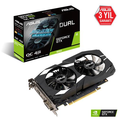 Asus Dual-Gtx1650-O4G 4Gb Gddr5 Hdmı Dp Dvı 128Bit