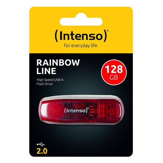 128Gb Usb2.0 3502491 Rainbow Line Intenso