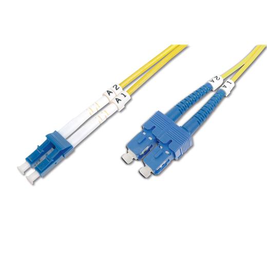 Dk-2932-01 Digitus Lc-Sc Fiber Optik Patch Kablo, 1 Metre, Singlemode, Duplex, 09/125