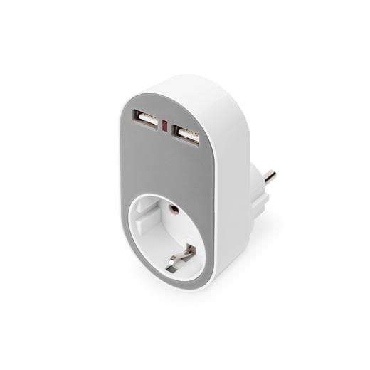 Da-70617 Digitus Evrensel Priz Ve Usb Yuvaya Sahip Şarj Adaptörü (2 X Usb-A)≪Br≫
Digitus Universal Usb Plug-İn Charger With 2 X Usb-A Sockets And Integrated Socket