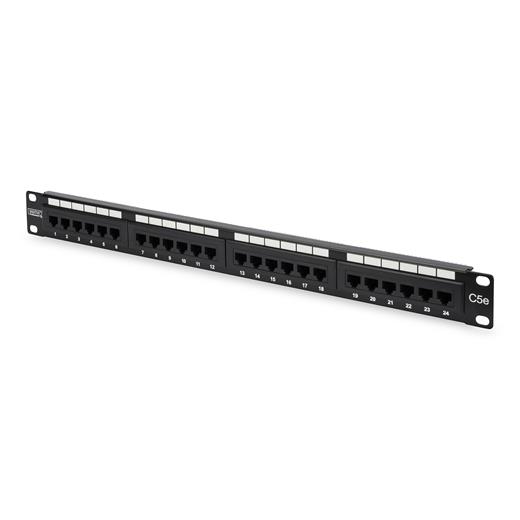 Dn-91524U Digitus 19 Inch 24 Port Cat-5E Utp Patch Panel, 50 ? (Mikron), Altın Kontak, Zırhsız 