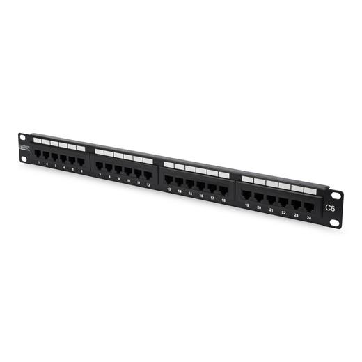 Dn-91624U Digitus 19&Quot; 24 Port Cat-6 Utp Patch Panel, 8P8C, 50 ? (Mikron), Altın Kontak, Lsa, 1U, Zırhsız 