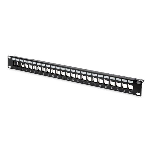 Dn-91411 Digitus 24 Port Boş Patch Panel, Zırhlı, 1U Yüksekliğinde, Siyah Renk≪Br≫
Digitus Modular Patch Panel, Shielded, 24-Port, Blank, 1U, Rack Mount, Color Black (Ral9005)