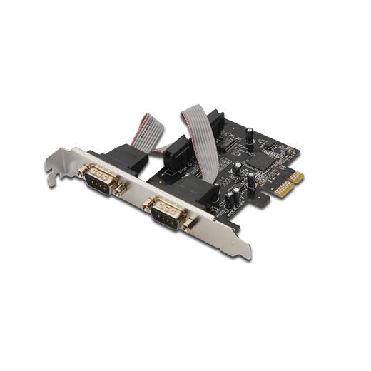Ds-30000-1 Digitus 2 Port Seri Pcı Express Kartı, 2 X Seri (Db9 Erkek), Mcs9901 Chipset'Li, Low Profile Braket'Li
