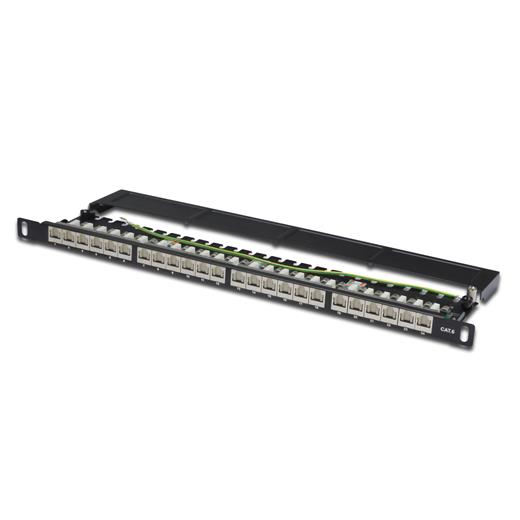 Dn-91624S-Sl-Sh Digitus 19 Inch 24 Port Cat.6 Patch Panel, Zırhlı (Shielded), 
Siyah Renk, 0,5U Boyut