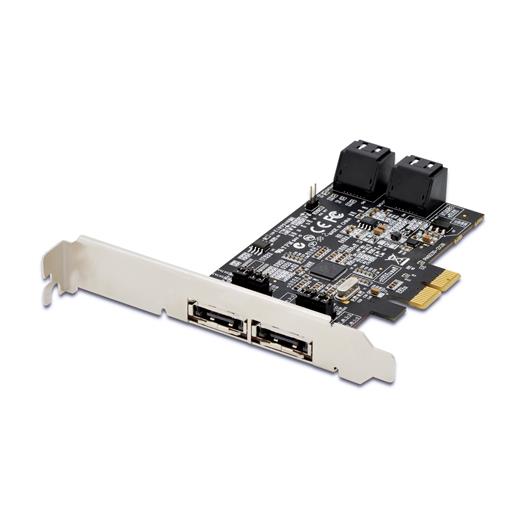 Ds-30104-1 Digitus Serial Ata (Sata) Iıı Pcı Express Kartı,  4 X Dahili Sata Port, 2 X Harici Esata Port, Marvell 88Se9230 Chipset'Li