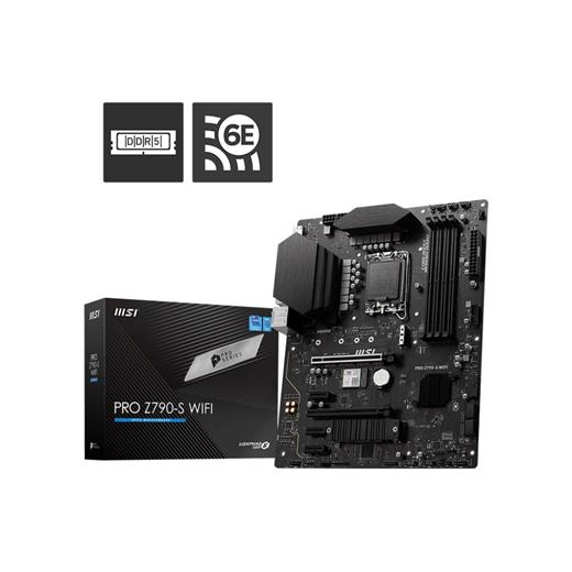 Msı Pro Z790-S Wıfı Ddr5 6600(Oc)Mhz Hdmı Dp Atx M.2 1700P
