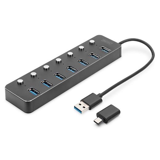 Da-70248 Digitus Usb 3.0 Hub, 7-Port, Geçiş Düğmeli, Alüminyum Gövde, 5V/2A Güç Adaptörü Dahil≪Br≫
Digitus Usb 3.0 Hub, 7-Port, Switch Aluminium Housing, Incl. 5V/2A Power Supply
